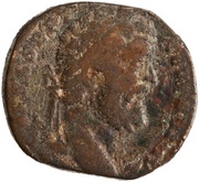Sestertius - Septimius Severus VIRT AVG TR P COS S C; Virtus and Victory obverse image