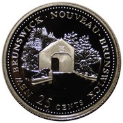 25 Cents - Elizabeth II New Brunswick; Silver Proof Issue reverse image