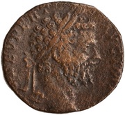 Sestertius - Septimius Severus DIVI M PII F P M TR P III COS II P P S C; Felicitas obverse image