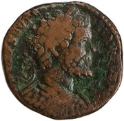 Sestertius - Septimius Severus P M TR P III COS II P P S C; Fortuna obverse image