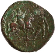 Sestertius - Septimius Severus ADVENTVI AVG FELICISSIMO S C, Rome, 196 reverse image