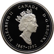 25 Cents - Elizabeth II Nova Scotia; Silver Proof Issue obverse image