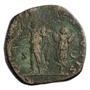 Sestertius - Caracalla PRINCIPI IVVENTVTIS S C, Rome, 196-197 reverse image