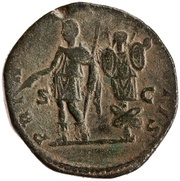 Sestertius - Caracalla PRINCIPI IVVENTVTIS S C, Rome, 196-197 reverse image
