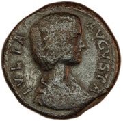 Sestertius - Julia Domna MATRI CASTRORVM S C obverse image