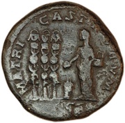 Sestertius - Julia Domna MATRI CASTRORVM S C, Rome, 196-211 reverse image
