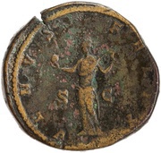 Sestertius - Julia Domna VENVS FELIX S C; Venus, Rome, 196-211 reverse image