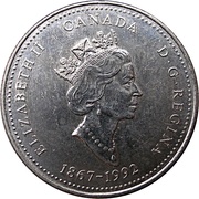 25 Cents - Elizabeth II Newfoundland obverse image