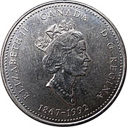 25 Cents - Elizabeth II Yukon obverse image