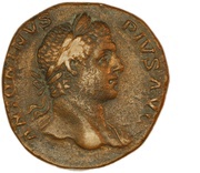 Sestertius - Caracalla PONTIF TR P VIIII COS II S C obverse image