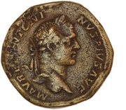 Sestertius - Caracalla PROF AVGG PONTIF TR P XI COS III S C obverse image