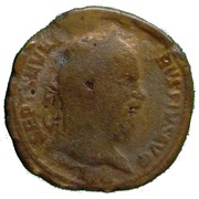 Sestertius - Septimius Severus and Caracalla P M TR P XVII COS III P P S C; Pietas and Concordia obverse image