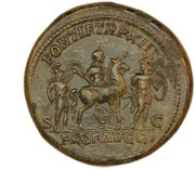 Sestertius - Caracalla PROF AVGG PONTIF TR P XII S C, Rome, 209 reverse image