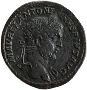 Sestertius - Caracalla and Geta PONTIF TR P XIII COS III S C; Concordia obverse image