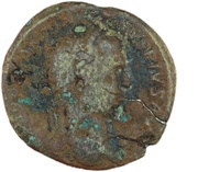 Sestertius - Caracalla and Geta PONTIF TR P XIII COS III S C obverse image