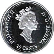 25 Cents - Elizabeth II January; silver obverse image