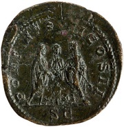 Sestertius - Geta and Caracalla PONTIF TR P II COS II S C, Rome, 210 reverse image