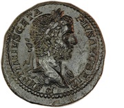 Sestertius - Geta ADVENTVS AVGVSTI S C obverse image