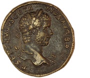 Sestertius - Geta AEQVITATI PVBLICAE S C; Tres Monetae obverse image