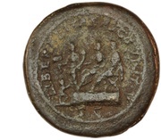 Sestertius - Geta and Caracalla LIBERALITAS AVGG VIET V S C; Liberalitas, Rome, 210-212 reverse image