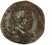 Sestertius - Geta VOTA PVBLICA S C obverse image
