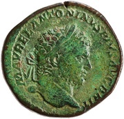 Sestertius - Caracalla PROVIDENTIAE DEORVM S C; Providentia obverse image