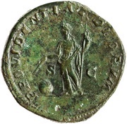 Sestertius - Caracalla PROVIDENTIAE DEORVM S C; Providentia, Rome, 210-213 reverse image