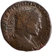 Sestertius - Caracalla SECVRITATI PERPETVAE S C; Securitas obverse image