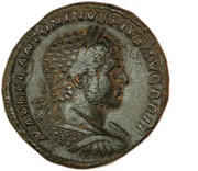 Sestertius - Caracalla SECVRITATI PERPETVAE S C; Securitas obverse image