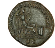 Sestertius - Caracalla SECVRITATI PERPETVAE S C; Securitas, Rome, 210-213 reverse image