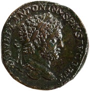 Sestertius - Caracalla SECVRITATI PERPETVAE S C; Securitas obverse image