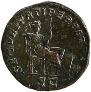 Sestertius - Caracalla SECVRITATI PERPETVAE S C; Securitas, Rome, 210-213 reverse image