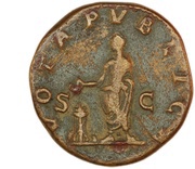Sestertius - Caracalla VOTA PVBLICA S C, Rome, 210-213 reverse image
