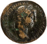 Sestertius - Caracalla FORT RED P M TR P XIIII COS III P P S C; Fortuna obverse image
