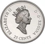 25 Cents - Elizabeth II May; silver obverse image