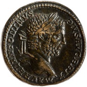 Sestertius - Caracalla VICT BRIT P M TR P XIIII COS III P P S C; Victory obverse image