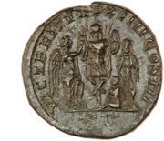 Sestertius - Caracalla VICT BRIT P M TR P XIIII COS III P P S C; Victory, Rome, 211 reverse image
