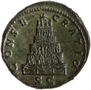 Sestertius - Septimius Severus CONSECRATIO S C, Rome, 211 reverse image