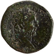Sestertius - Geta FORT RED TR P III COS II P P S C; Fortuna obverse image