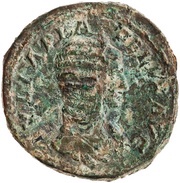 Sestertius - Julia Domna IVNONEM S C; Juno obverse image