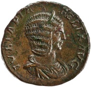 Sestertius - Julia Domna SAECVLI FELICITAS S C; Felicitas obverse image