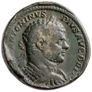 Sestertius - Caracalla P M TR P XVI COS IIII P P S C; Libertas obverse image