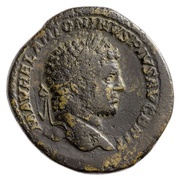 Sestertius - Caracalla P M TR P XVI COS IIII P P S C; Libertas obverse image