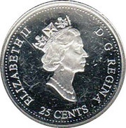 25 Cents - Elizabeth II November; silver obverse image