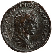 Sestertius - Caracalla P M TR P XVII IMP III COS IIII P P S C obverse image