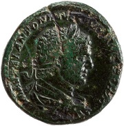 Sestertius - Caracalla SECVRITATI PERPETVAE S C; Securitas obverse image