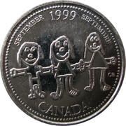 25 Cents - Elizabeth II September Mule, Canada, 1999 reverse image