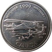 25 Cents - Elizabeth II November Mule, Canada, 1999 reverse image