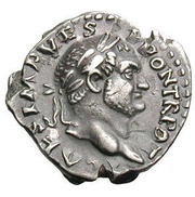 Quinarius - Titus VICTORIA AVGVSTI; Victory obverse image