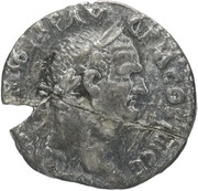 Quinarius - Vespasian VICTORIA AVGVSTI; Victory obverse image